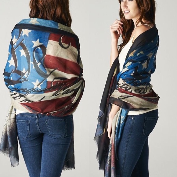 WE THE PEOPLE Wear as a Scarf , Shawl , or Sarong - Picture 2 of 3